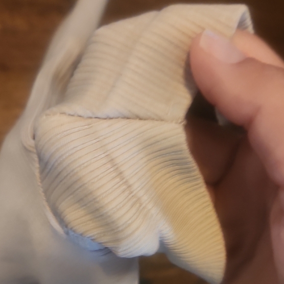 Aerie Cream Ribbed Bodysuit - Picture 4 of 5